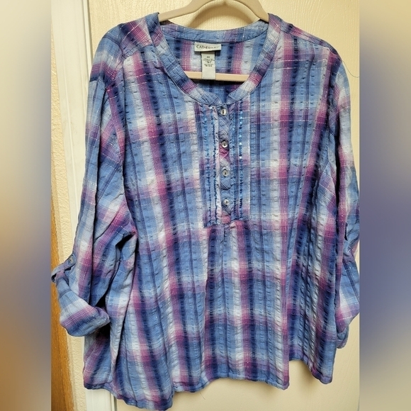 Catherines Tops - Catherine's plaid top